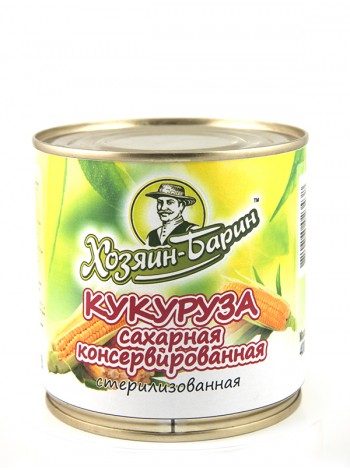 конс. Кукуруза сахарная Хозяин Барин 400 гр*8